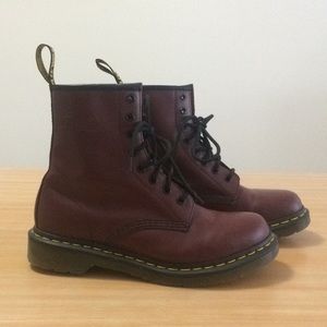 Dr. Martens cherry air wair boots